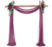 Rideau photo en tulle - Décoration d'arche de mariage - Rideau d'arche de mariage - Rideau d'arche à main levée - Rideau décoratif pour fête prénatale, fête, mariage, arche de but, cérémonie, 70 x 400