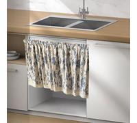 Rideau Placard Rideaux Courts Rideau Sous Evier Rideau De Bistrot Rétro Pour Petites Fenêtres Pour Chambre À Coucher Cuisine Salon Maison De Campagne Style Maison De Campagne ( Color : Flat w*h , Size