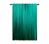 Rideau plissé abstrait dégradé vert 117 x 175 cm - Séparateur de pièce avec passe-tringle filtrant la lumière pour salon, chambre à coucher, salle à manger - 1 panneau