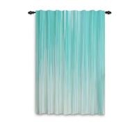 Rideau plissé dégradé vert abstrait 117 x 175 cm - Filtrage de la lumière avec languette arrière - Rideaux avec passe-tringle pour salon, chambre à coucher, salle à manger - Panneau élégant de