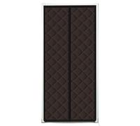 Rideau Porte Isolant Thermique Les rideaux de porte d'hiver sont froids et coupe-vent, tandis que les cloisons isolantes en coton épais d'automne conviennent à la chambre à coucher.(Brown,100 x210cm)