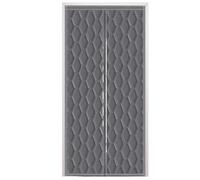 Rideau Porte Isolant Thermique Rideau de porte magnétique for l'hiver, cloison de climatisation, isolation coupe-vent et froide(Gray,110x210cm)