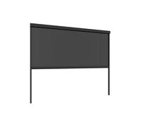 Vente-unique - Rideau rétractable pour pergola bioclimatique - L300 cm x H234cm - Anthracite - Cosma