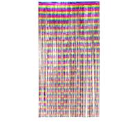 Rideau scintillant - BOLAND - Arc-en-ciel - Multicolore - 200 x 100 cm - Facilement fixable