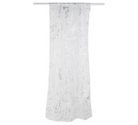 Rideau Semi-Transparent en Voile dévoré avec imprimé Plumes