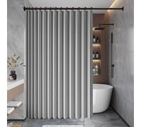 Rideau Séparateur de Pièce 133 x 165 cm Anti Bruit, Opaque, Bloquer, Separation, Anti Froid Occultant Chaleur Rideau Occultant Pliants pour Salon, Balcon, Chambre Moderne, Gris