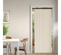 Rideau Séparateur de Pièce 160 x 198 cm Anti Froid et Chaleur Magnétique Impermeable à Oeillets Décoratif Rideaux Occultants pour Salon Chambre Maison et Cuisine, Beige