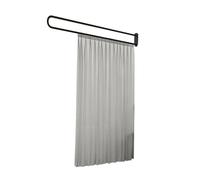 Rideau Séparateur De Pièce avec Support en U, Cloison De Séparation Murale, Kit De Rideau Coulissant, for Chambre D'institut De Beauté(Color1,Rod-200cm)