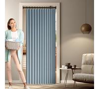 Rideau Separation 122 x 162 cm Anti Froid et Chaleur Magnétique Impermeable à Oeillets Décoratif Rideau Occultant Pliants pour Salon Chambre Maison et Cuisine, Bleu