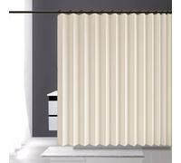 Rideau Separation 123 x 151 cm Anti Froid et Chaleur, Séparateur de Pièce Pliable, Design Accordéon Rideau Separation Entrée Pliant pour Salon, Balcon, Chambre Moderne, Beige
