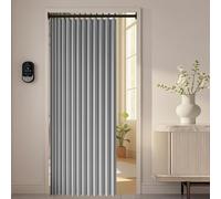 Rideau Separation 152 x 161 cm Anti Froid et Chaleur Magnétique Impermeable à Oeillets Décoratif Rideaux Occultants pour Salle de Bain, Chambre à Coucher, Salon, Gris