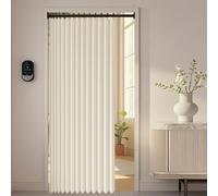 Rideau Separation 157 x 181 cm Anti Froid et Chaleur Magnétique Impermeable à Oeillets Décoratif Rideaux Occultants pour Salle de Bain, Chambre à Coucher, Salon, Beige