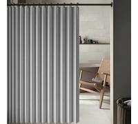 Rideau Separation 175 x 183 cm Anti Froid et Chaleur Magnétique Impermeable à Oeillets Décoratif Rideau Accordéon Porte pour Salon, Balcon, Chambre Moderne, Gris