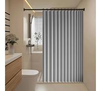 Rideau Separation 210 x 196 cm Anti Froid et Chaleur Magnétique Impermeable à Oeillets Décoratif Rideau Occultant Isolation Thermique pour Salon, Balcon, Chambre Moderne, Gris