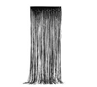 Rideau Shimmer noir métallique 91x244cm - Smiffys