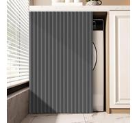 Rideau Sous Evier, Rideau Cache Placard Et Armoire, Rideaux D’armoire Anti-poussière Et Étanches Pliant Accordéon, Pour Cuisine, Salle De Bain, Étagères, Meuble À Chaussures(Gray,W 90 CM x H 180 CM)