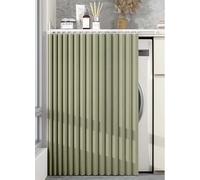 Rideau sous evier, Rideau cache placard et armoire, Rideaux d’armoire courts anti-poussière, étanche, pliant accordéon, facile à poser, pour cuisine, salle de bain, meuble(A7,W 160 CM x H 120 CM)