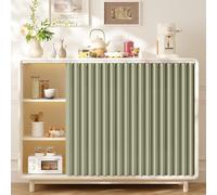 Rideau sous Evier, Rideau Placard Cuisine, Rideau Occultant Court Anti-Poussière Para Étagères Meuble à Chaussures Bibliothèques, Rideaux Armoire avec Rail Auto-Adhésive(Vert,60x90 cm)