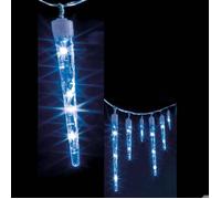 Rideau stalactite extérieur 10 glaçons 63 LED blanc froid/bleu - Feeric Lights & Christmas