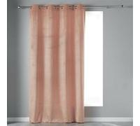 Rideau tamisant a oeillets 140 x 240 cm velours Velvetine Dragée Douceur d'Intérieur Rose G
