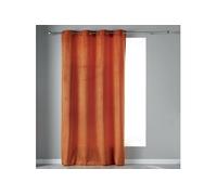 Rideau tamisant a oeillets 140 x 240 cm velours Velvetine Orange Douceur d'Intérieur
