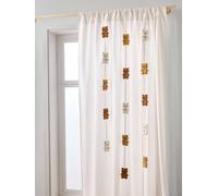 Rideau tamisant guirlande OURSON beige 135X240