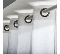 LINDER Rideau, 60Pourcentcoton 40Pourcentlin, Écru Blanc cassé, 135x260cm