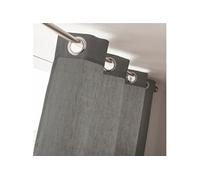 LINDER MÉTIS Rideau, 60Pourcentcoton 40Pourcentlin, Gris Anthracite, 135x260cm