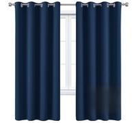 Rideau Thermique 140 x 155 cm Anti Bruit, Opaque, Bloquer, Anti-UV, Separation, Anti Froid Rideau avec Œillets 1 Pièces pour Chambre Fenêtre Salon Coucher, Couleur Crème