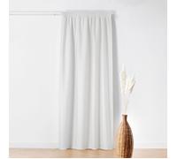 Rideau Thermique à Galon Fronceur - Effet Bouclette Blanc 140x260 cm