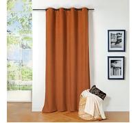 Rideau thermique au style bouclette Terracotta 140x260 cm