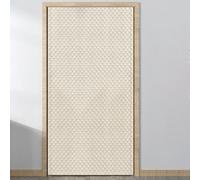 Rideau thermique coupe-vent et insonorisant pour chambre à coucher et balcon - Économie d'énergie - Beige - 70 x 180 cm - Protection contre le froid et réduction du bruit