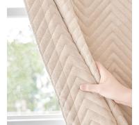 Rideau Thermique en Coton Épais, Coupe-Vent et Isolant, Anti Froid pour Hiver, Kit d'Isolation de Fenêtre pour Chambre ou Sous-Sol