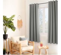 ED ENJOY HOME – Rideau thermique occultant Gris clair 135×180 cm – Œillets métal, anti-chaleur