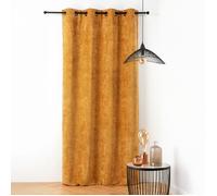 Rideau thermique et phonique velours chenille Jaune 135x260 cm