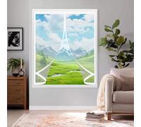 Rideau Thermique Isolant 111 x 160 cm avec Protection Thermique - Fermeture Automatique - Coupe-Vent Moustiquaire Fenêtre Magnétique pour Porte de Cuisine et Salon, A