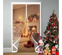 Rideau Thermique Isolant 112 x 240 cm Fermeture Automatique, Anti Froid et Chaleur, Imperméable Magnétique Isolant Thermique Porte pour Cuisine et Salon de Porte, A