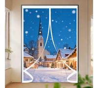 Rideau Thermique Isolant 240 x 240 cm Chaud en Hiver et Frais en Été, Chaud Coupe-Vent et Insonorisant Magnétique Isolant Thermique Porte pour Salon, Chambre Chauffante, A