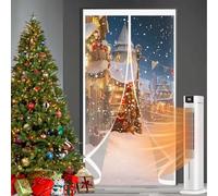 Rideau Thermique Isolant 280 x 175 cm Chaud en Hiver et Frais en Été, Chaud Coupe-Vent et Insonorisant Moustiquaire Magnetique Porte pour Salon, Chambre Chauffante, A