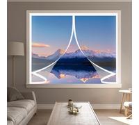 Rideau Thermique Isolant 50 x 80 cm Anti Froid et Chaleur Vent Imperméable Isolation Phonique Rideau de Fenetre Isolation Thermique pour Porte de Cuisine et Salon, A