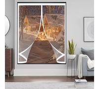 Rideau Thermique Isolant 63 x 54 cm Coupe-Vent, Protection Contre Le Froid, Isolation Thermique Isolant Isolation Fenetre pour Cuisine, Chambre à Coucher, A