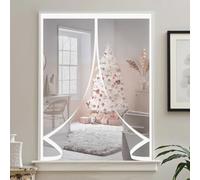 Rideau Thermique Isolant 70 x 84 cm Matériau Mains Libres, et Économe en Énergie, Isolation en Hiver Rideau de Fenetre D'Hiver Magnétique pour Porte de Cuisine et Salon, A