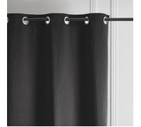 Linnea Rideau Thermique Isolant Polyester et Aluminium Smooth 135x240 cm Noir