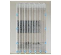 Rideau Thermique Isolant pour Porte, Rideau Magnétique avec Rails Autocollants, Anti Froid et Chaleur, Transparent pour Climatiseur, Personnalisable