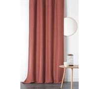 Rideau thermique Linder à galon fronceur Boreal - Rouge brique