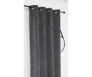 Rideau thermique Linder Alberta à œillets - Gris
