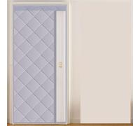 Rideau Thermique Porte D'entrée Rideau de porte d'hiver en coton épais, isolation thermique domestique et Protection contre le froid, rideau suspendu magnétique à ouverture droite(E,Custom contact)