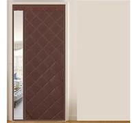 Rideau Thermique Porte D'entrée Rideau de porte en coton PU d'hiver, crochet et boucle, isolation thermique domestique, froide, cloison coupe-vent rideau suspendu(F,Custom contact)