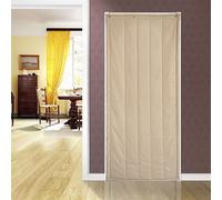 Rideau thermique Pour porte Isolation Protection Panneau Isolation thermique Rideau d'occultation Etanche au vent Isolation phonique Kaki 100 x 200cm