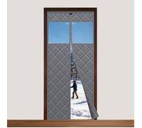 Rideau Thermique Protection Froid, Rideau Magnétique Isolant Thermique, Rideau Coupe-Vent et Isolant pour Balcon 90 x 200 cm